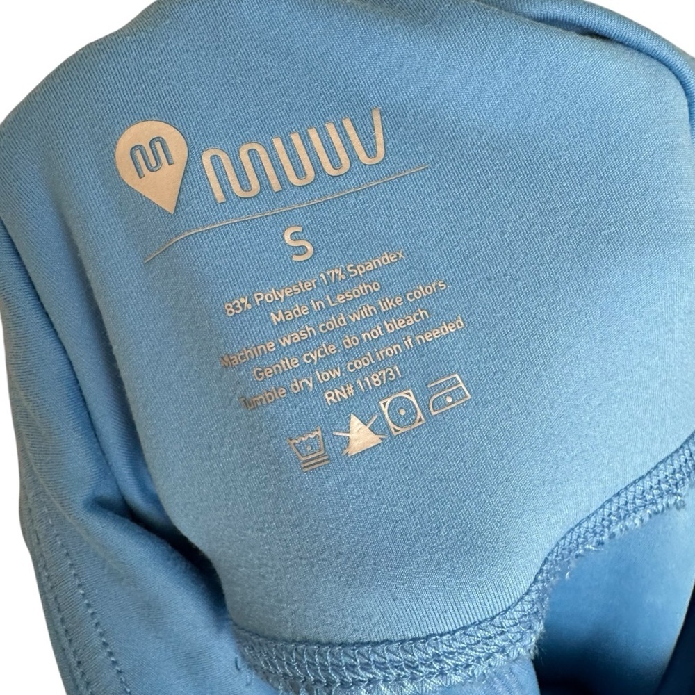Muuv Blue Colorblock Leggings - Picture 5 of 5